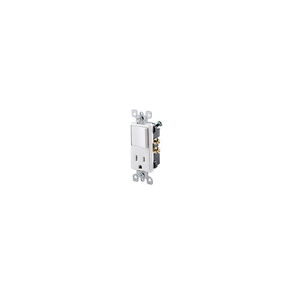 Leviton Wall Switch/Receptacle, 515R, 120V 5625W Zoro